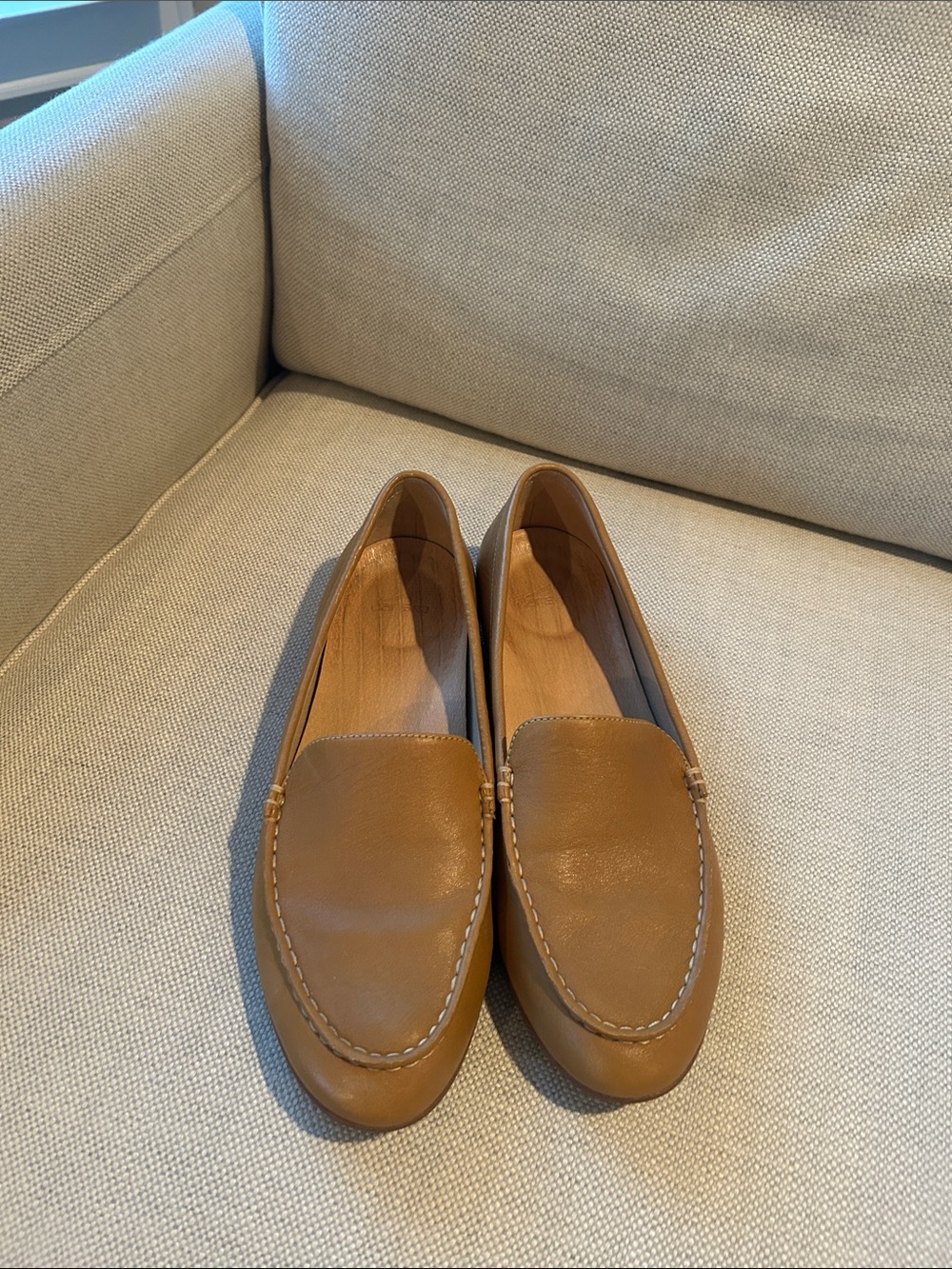 Dansko Tan Brown Cognac Leather Loafers Slip On Comfort Shoes